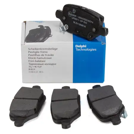 DELPHI LP3611 Bremsbel&auml;ge f&uuml;r OPEL Mokka/10 J13 ab Fgst. J4000001/JB000001 hinten 42539412