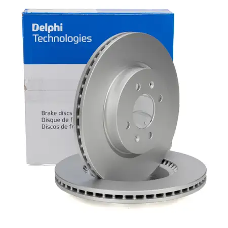 DELPHI BG4743C Brake Disc Set, 280 mm, for Hyundai i20 2+3, Kia Rio 4, and Stonic (front)