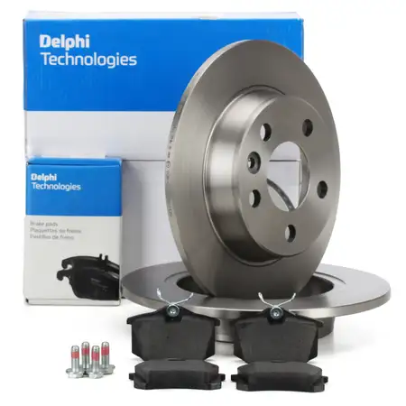 DELPHI Bremsscheiben + Bel&auml;ge f&uuml;r FORD Galaxy SEAT Alhambra VW Sharan bis 04.2000 hinten