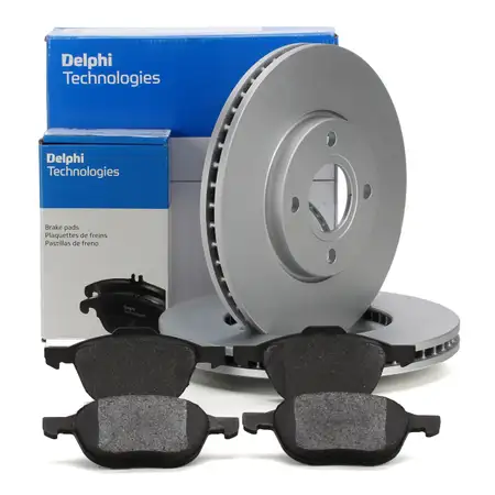 DELPHI Bremsscheiben + Bremsbel&auml;ge f&uuml;r FORD Ecosport bis 06.2017 vorne