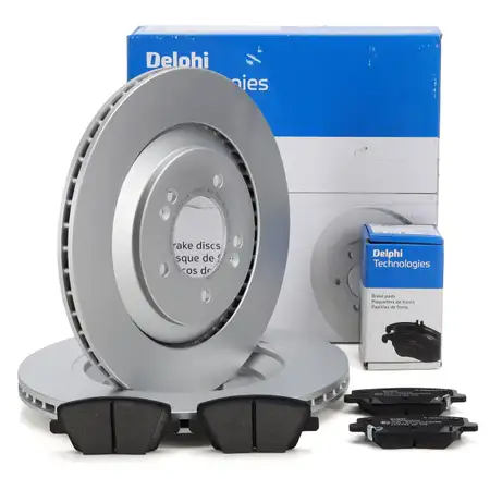 DELPHI Bremsen Set Bremsscheiben + Bremsbel&auml;ge f&uuml;r HYUNDAI i30 N i30N PD 19 Zoll hinten