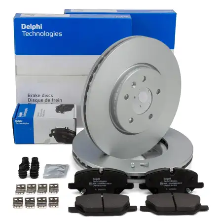 DELPHI Bremsscheiben + Bel&auml;ge f&uuml;r OPEL Insignia B POC J47/J61 17 Zoll Fgst. M1000001 vorne