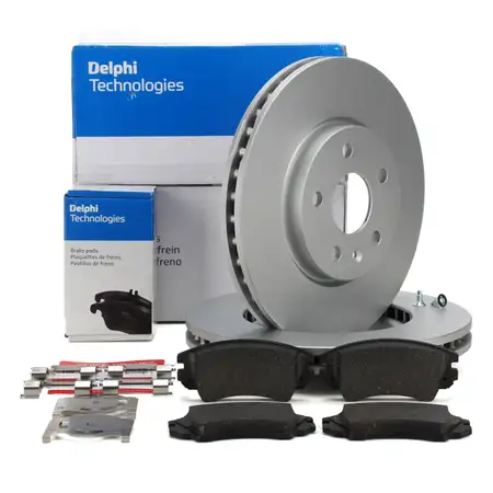 DELPHI Bremsscheiben &Oslash; 321mm + Bel&auml;ge f&uuml;r OPEL Insignia A SAAB 9-5 vorne