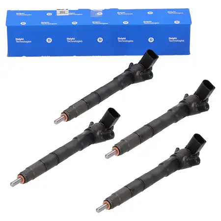 4x DELPHI Einspritzventil f&uuml;r VW Golf 7 Polo 6 A3 8V Q2 GA Arona Ibiza 1.6 TDI 04L130277AS