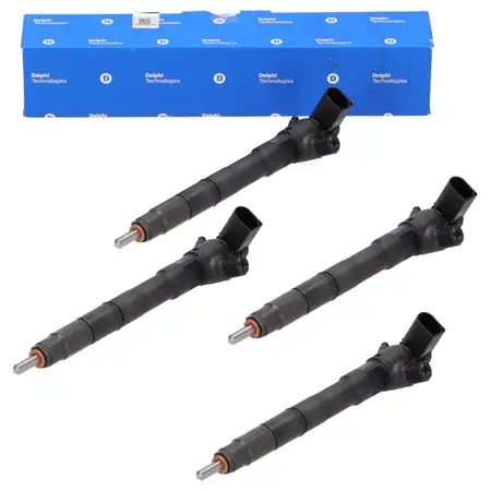 4x DELPHI Einspritzventil f&uuml;r VW Golf 7 A3 8V Q2 GA Leon 5F Octavia 3 1.6 TDI 04L130277BD