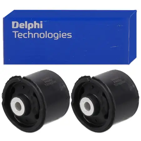 2x DELPHI TD1629W Achsk&ouml;rperlager Gummilager Achslager f&uuml;r FORD Fiesta 6 hinten 1805815