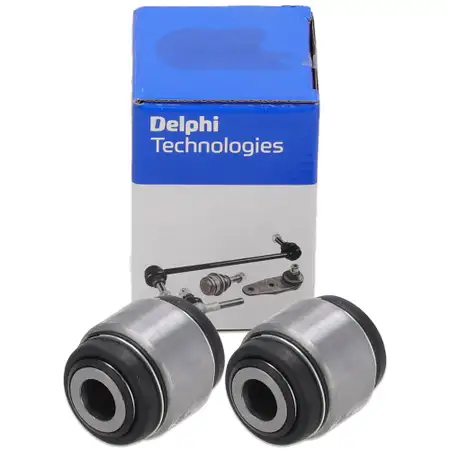2x DELPHI Querlenkerlager f&uuml;r MERCEDES W201-203 W124 W210 Hinterachse au&szlig;en 204352002703