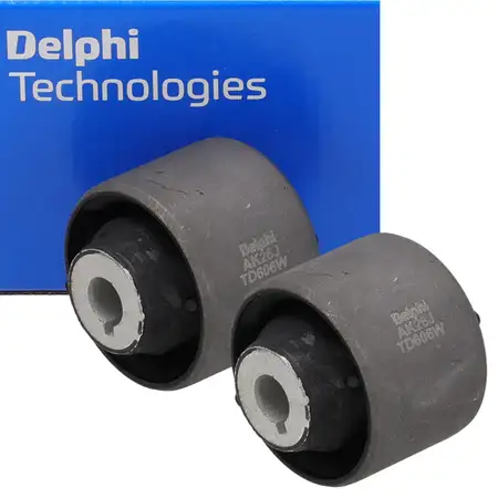 2x DELPHI Querlenkerlager f&uuml;r VW Multivan T5 T6 Vorderachse hinten unten 7H0407182A