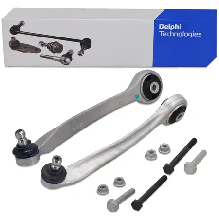2x DELPHI Querlenker f&uuml;r VW Passat B5 B5.5 A4 B5-7 A6 C5 Vorderachse vorne oben au&szlig;en