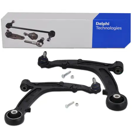 2x DELPHI Querlenker Lenker Radaufh&auml;ngung + Traggelenk f&uuml;r FIAT Panda 169 vorne