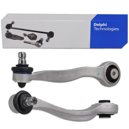 2x DELPHI Querlenker Lenker f&uuml;r AUDI A6 C6 A8 4E VW Phaeton Vorderachse hinten oben au&szlig;en