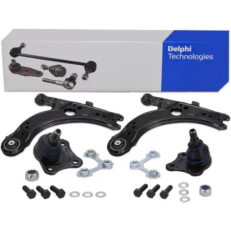 2x DELPHI Querlenker + Traggelenk f&uuml;r VW Golf 4 AUDI A3 8L1 SKODA Octavia 1 vorne
