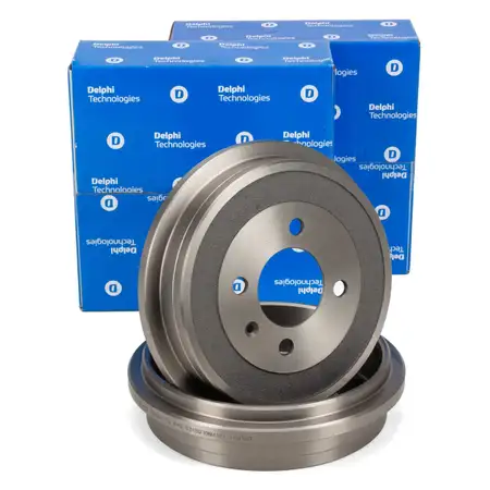 DELPHI Bremstrommeln Satz f&uuml;r VW Polo 6N Lupo Up Arosa Ibiza 2 Mii Citigo hinten 1S0609617