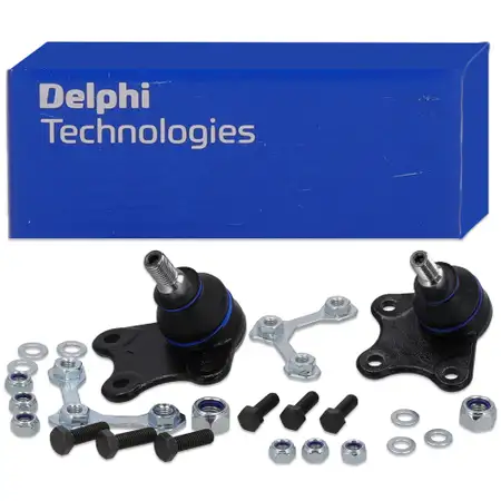 2x DELPHI Traggelenk f&uuml;r VW Polo 4 Fox AUDI A2 Ibiza 3 Fabia 1 2 Roomster vorne unten