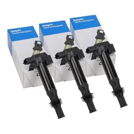 3x DELPHI Z&uuml;ndspule f&uuml;r PSA Berlingo C3 C4 2008 208 308 5008 Partner OPEL Crossland X 1.2