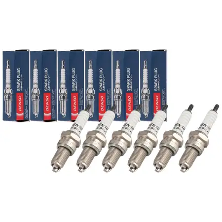 6x DENSO X22EPR-U9 Z&uuml;ndkerze BMW 5er M5 E28 E34 6er E24 M635i M1 E26 S38 M88 12129061882