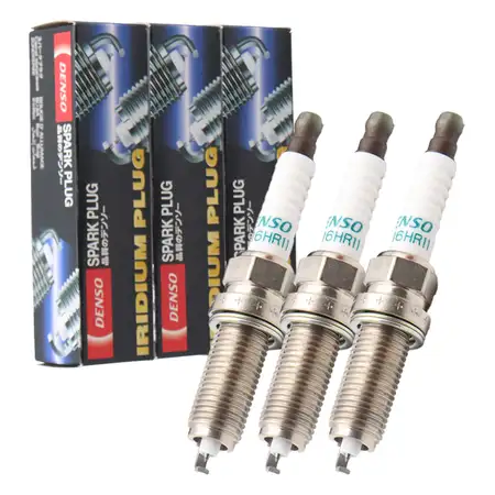 3x DENSO SC16HR11 Z&uuml;ndkerze f&uuml;r CITROEN C1 2 PEUGEOT 108 TOYOTA Aygo Iq Yaris 1.0