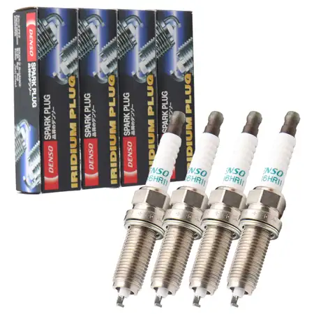 4x DENSO SC16HR11 Z&uuml;ndkerze f&uuml;r TOYOTA Auris Avensis Corolla Prius RAV 4 Verso Yaris
