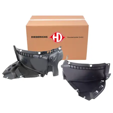 2x DIEDERICHS Verkleidung Radhaus Radhausschale f&uuml;r AUDI A4 B9 8W vorne VORDERER TEIL