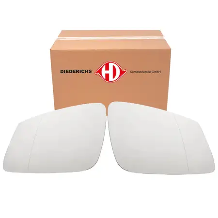 2x DIEDERICHS Au&szlig;enspiegel Spiegelglas f&uuml;r BMW F20/21 F22 F45 F30/31 F32-36 E60/61 F10/11