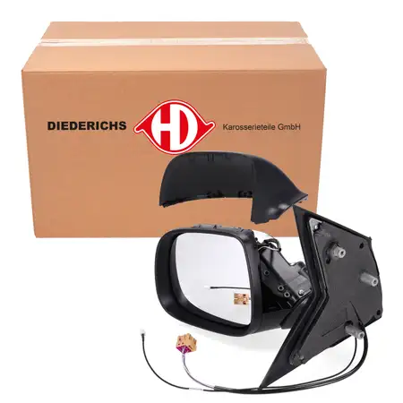 DIEDERICHS Au&szlig;enspiegel Seitenspiegel ASPH&Auml;RISCH f&uuml;r VW T6 links 7E1857407AF 9B9