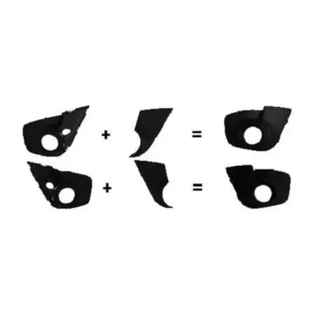 DIEDERICHS 4481048 Blende Nebelscheinwerfer f&uuml;r RENAULT Twingo 2 7701209604