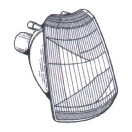 DIEDERICHS 4221073 Blinkleuchte Blinker wei&szlig; f&uuml;r PEUGEOT 205 I II vorne links 630316