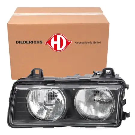 DIEDERICHS HALOGEN H7 Hauptscheinwerfer f&uuml;r BMW 3er E36 ab 11.94 links 63128363495