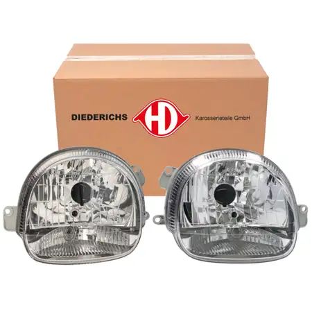 2x DIEDERICHS HALOGEN H4 Frontscheinwerfer Scheinwerfer f&uuml;r RENAULT Twingo 1 ab 10.1998