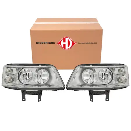 2 DIEDERICHS H7/H1 Halogen Headlights for VW Multivan Transporter T5 (up to September 2009)