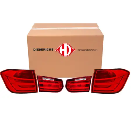 4x DIEDERICHS LED Heckleuchte R&uuml;ckleuchte f&uuml;r BMW 3er F30 Limousine bis 06.2015