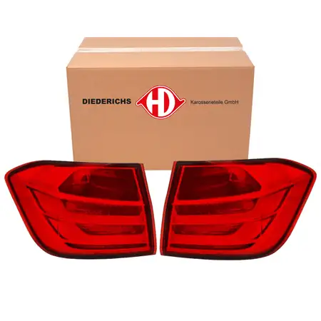 2x DIEDERICHS LED Heckleuchte R&uuml;ckleuchte f&uuml;r BMW 3er F30 Limousine bis 06.2015 au&szlig;en