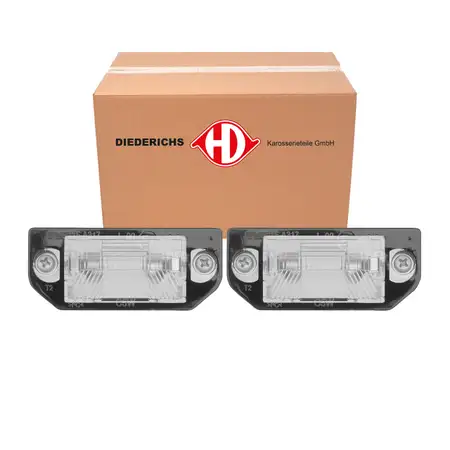 2x DIEDERICHS C5W Kennzeichenleuchte Nummernschildleuchte f&uuml;r VW Passat B5 Variant