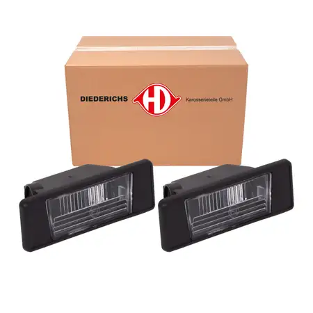 2x DIEDERICHS W5W Kennzeichenleuchte f&uuml;r NISSAN Juke (F15) Qashqai 1 (J10) 26510JD00A