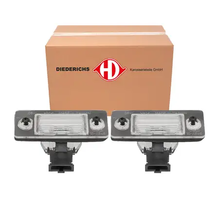 2x DIEDERICHS C5W Kennzeichenleuchte Nummernschildleuchte f&uuml;r SKODA Fabia 1 6Y2 6Y5
