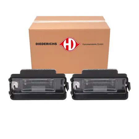 2x DIEDERICHS C5W Kennzeichenleuchte f&uuml;r SEAT Altea Cordoba Ibiza 3 Leon 1M Toledo 2 3