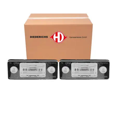 2x DIEDERICHS C5W Kennzeichenleuchte f&uuml;r SKODA Fabia 2 Yeti bis 2012 6Y0943021E