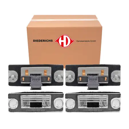 2x DIEDERICHS C5W Kennzeichenleuchte f&uuml;r AUDI A3 8L1 A4 B5 Avant bis 2000 8D9943021