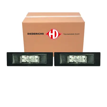 2x DIEDERICHS LED Kennzeichenleuchte f&uuml;r BMW E81 E87 F20 F21 MINI F54 R55 R60 63267193294