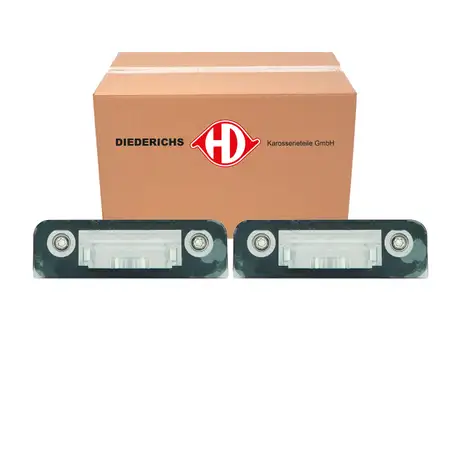 2x DIEDERICHS C5W Kennzeichenleuchte f&uuml;r FORD Fiesta 5 MK5 Fusion Mondeo 2 MK2