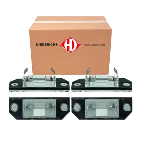 2x DIEDERICHS Kennzeichenleuchte + C5W Gl&uuml;hlampe f&uuml;r FORD Focus 2 MK2 C-Max DM2