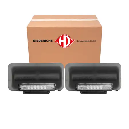 2x DIEDERICHS Kennzeichenleuchte + W5W Gl&uuml;hlampe f&uuml;r FORD Tourneo Transit Connect Courier
