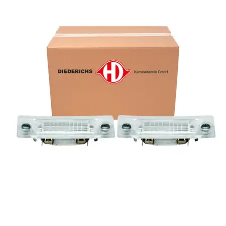 2x DIEDERICHS Kennzeichenleuchte + C5W Gl&uuml;hlampe f&uuml;r VW Passat B5.5 B6 Variant Touran