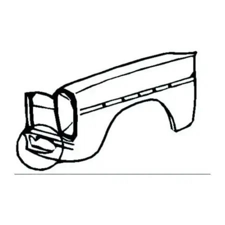 DIEDERICHS Kotfl&uuml;gel f&uuml;r MERCEDES-BENZ /8 W114 W115 Facelift vorne links 1158801718