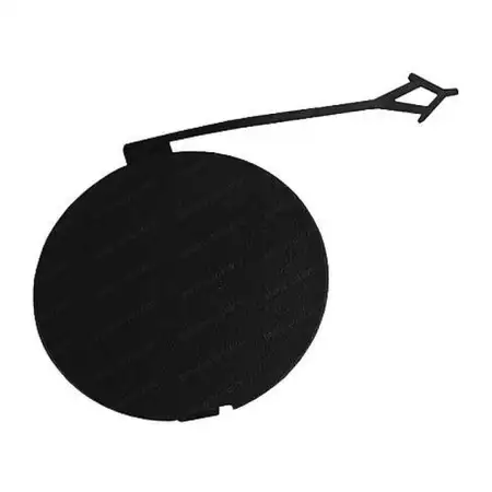 DIEDERICHS 3486163 Kappe Abschlepp&ouml;se schwarz f&uuml;r FIAT Doblo 263 Facelift vorne 735615289