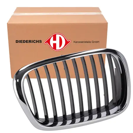 DIEDERICHS K&uuml;hlergitter K&uuml;hlergrill Ziergitter f&uuml;r BMW 5er E39 vorne rechts 51137005838