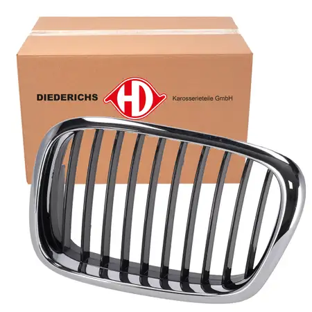 DIEDERICHS K&uuml;hlergitter K&uuml;hlergrill Ziergitter f&uuml;r BMW 5er E39 vorne links 51137005837