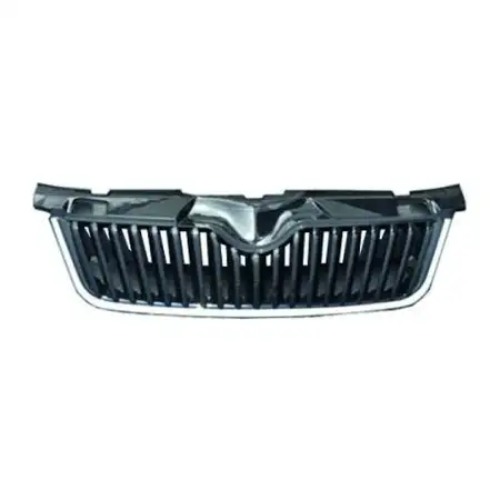 DIEDERICHS L&uuml;ftungsgitter K&uuml;hlergrill schwarz/chrom f&uuml;r SKODA Fabia 2 Roomster 5J