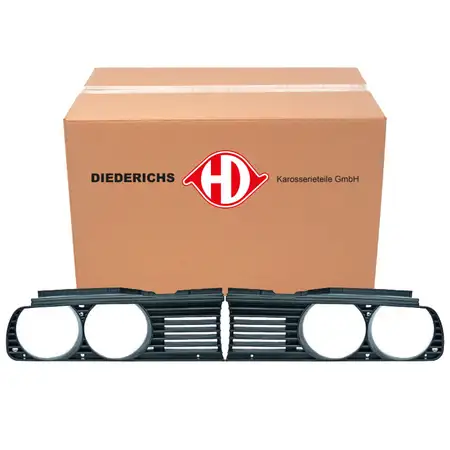 2x DIEDERICHS radiator grilles + headlight covers for BMW 3 Series E30 (left and right)