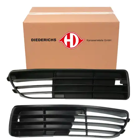 2x DIEDERICHS L&uuml;ftungsgitter Sto&szlig;stange f&uuml;r AUDI A4 S4 8D B5 bis 12.1998 links + rechts